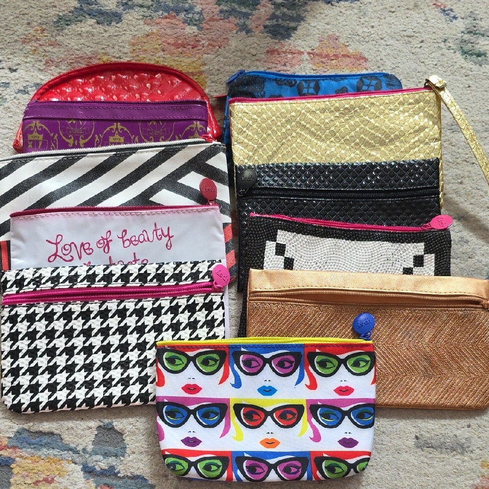 IPSY Colorful Cosmetic Pouch Set